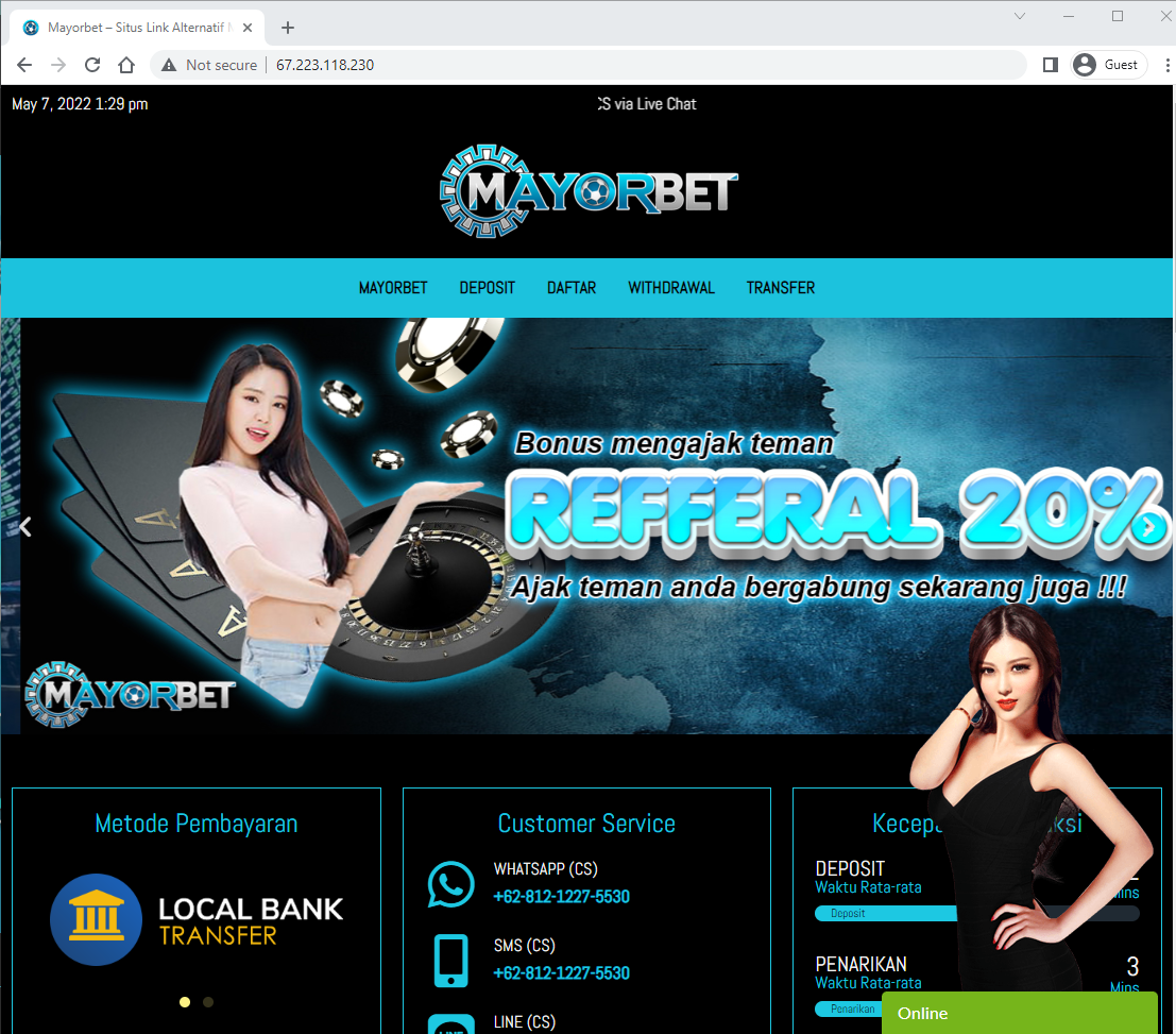 Mayorbet Casino | Situs Judi Casino Online Pragmatic Play Online Terpercaya Indonesia